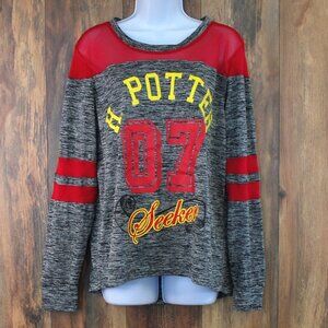 Harry Potter Seeker Mesh Shoulder Jersey Graphic Pullover